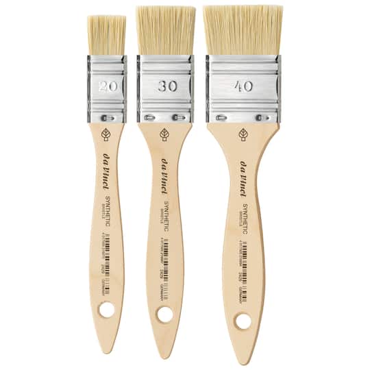 da Vinci SYNTHETIC BRISTLE Series 2429 3 Piece Mottler Brush Set